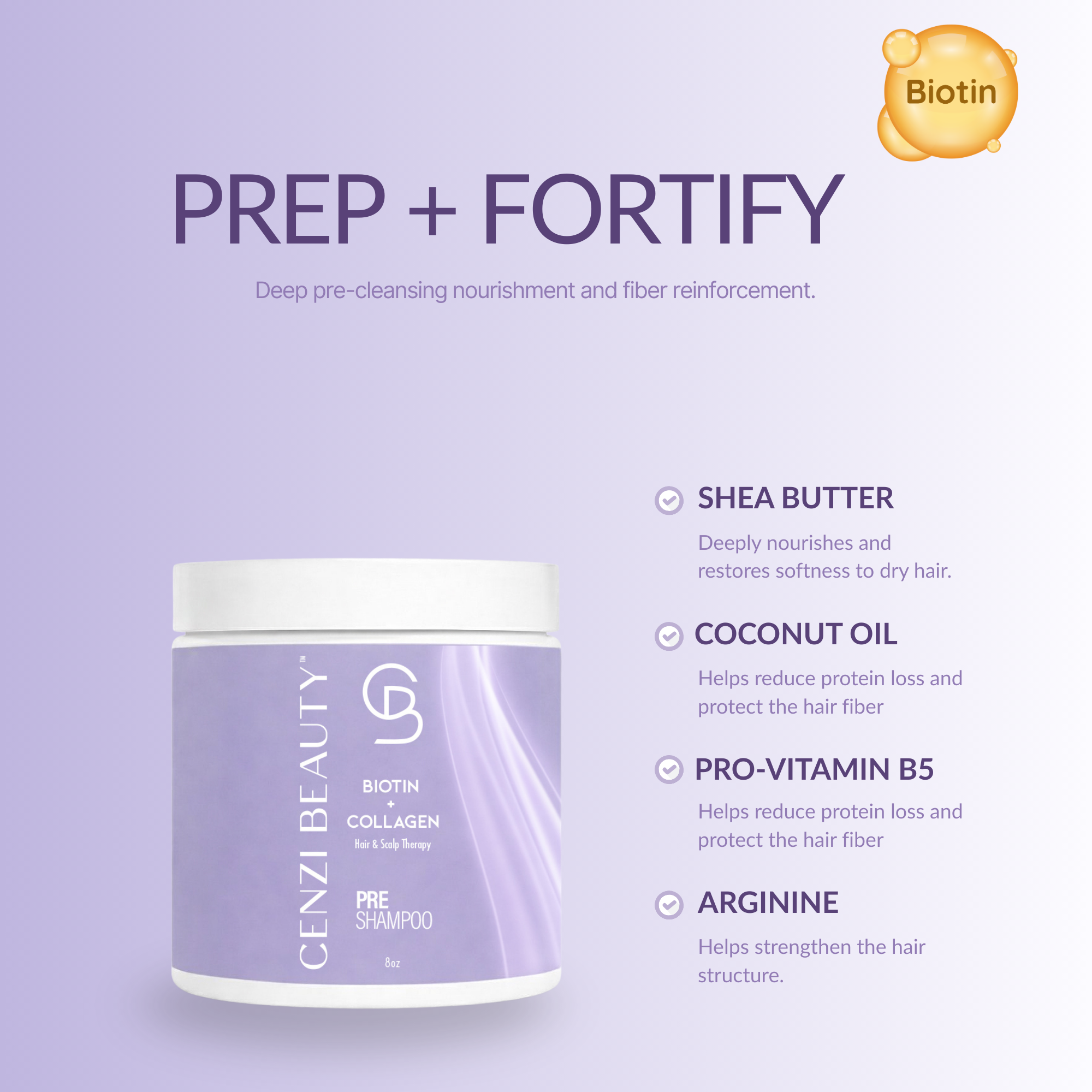 Biotin + Collagen Pre-Shampoo Treatment