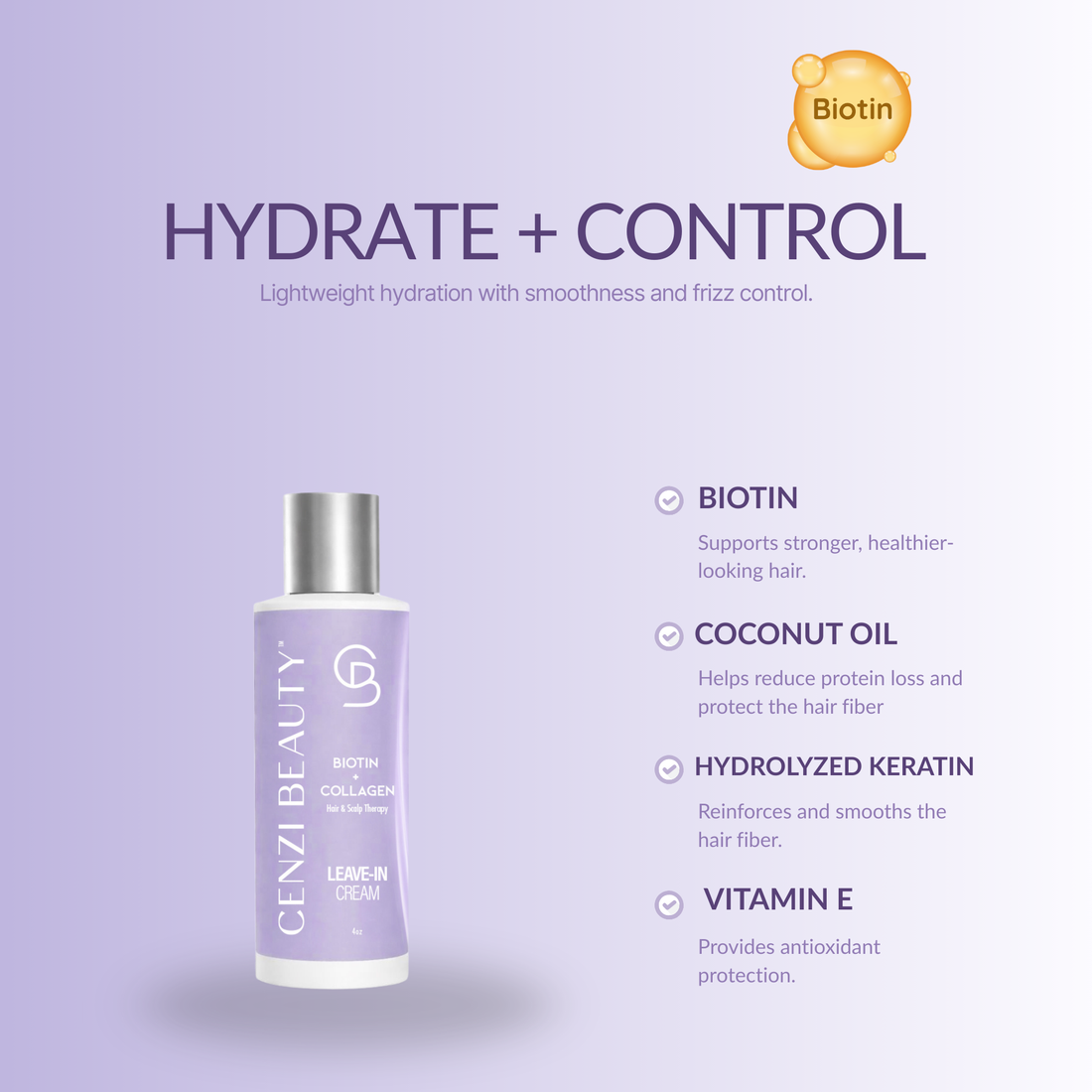 Biotin + Collagen Leave-In Conditioner Cream